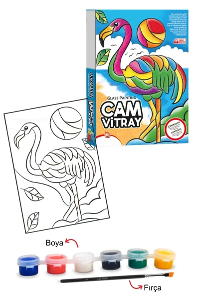 Hayal Sepeti Cam Vitray Boyama Sanatı, Glass Painting - 7