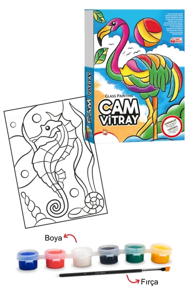 Hayal Sepeti Cam Vitray Boyama Sanatı, Glass Painting - 8