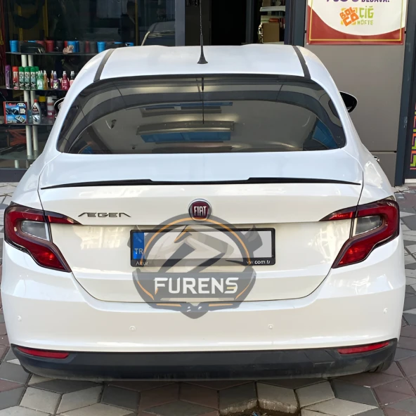 Fiat Egea Bagaj Üstü Yarasa Spoiler Piano Black 2015-2023 Uyumlu - 10