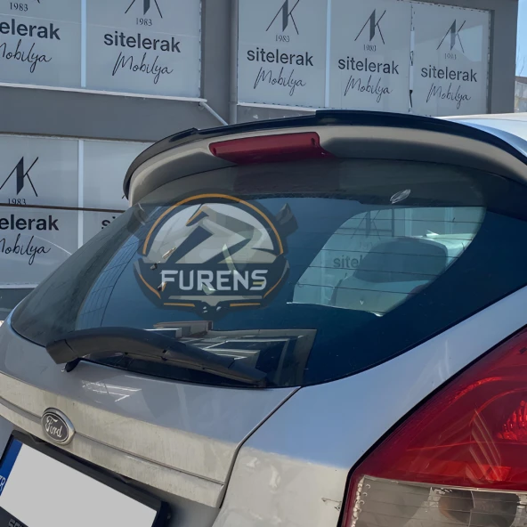 Ford Fiesta 2007 Sonrası Bagaj Üstü Yarasa Spoiler Bagaj Çıtası Piano Black - Resim 3