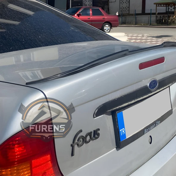 Ford Focus 1 1999-2005 Piano Black Yarasa Tip Üniversal Spoiler Elastik Bagaj Üstü Çıta - 2