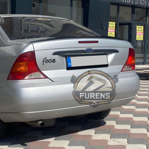 Ford Focus 1 1999-2005 Piano Black Yarasa Tip Üniversal Spoiler Elastik Bagaj Üstü Çıta - 3