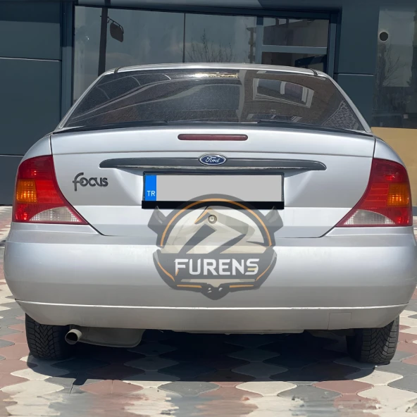 Ford Focus 1 1999-2005 Piano Black Yarasa Tip Üniversal Spoiler Elastik Bagaj Üstü Çıta - 4