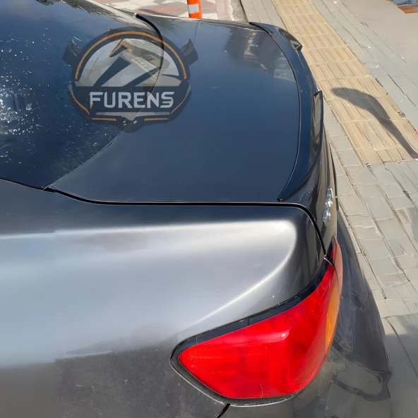 Toyota Corolla 2007 - 2011 Bagaj Üstü Slim Yarasa Spoiler Parlak Siyah - Resim 9