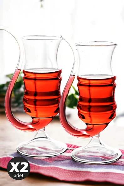 2'li Pipetli Cocktail Bardak Çizgili Düz Kokteyl Coupes Vaso Borosilikat Bardak Seti - 2