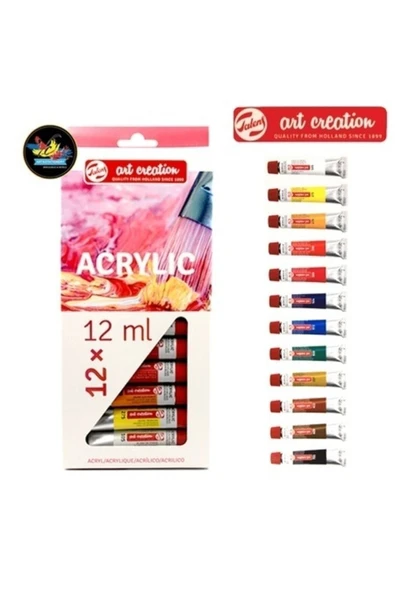 Art Creation Akrilik Boya Seti 12 Renk X 12ml. - Resim 3