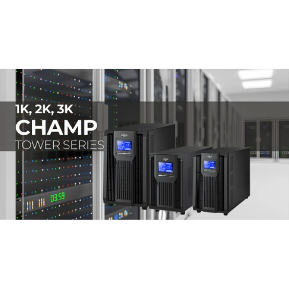 FSP Champ2K 2KVA Online UPS 4x9A Akü - 3
