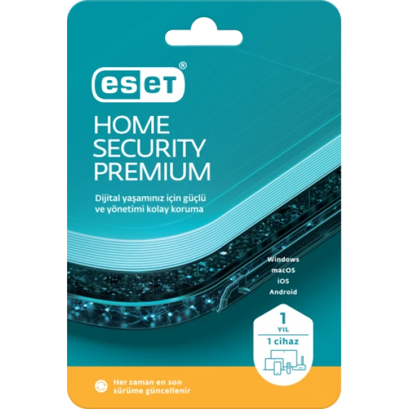 ESET HOME SECURITY PREMIUM 1 Kullanici, 1 YIL, BOX