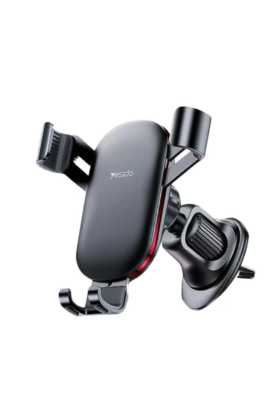 Araç Tutucu Hava Çıkış Kancalı Ayarlanabilir Kauçuk Korumalı Sarsılmaz Telefon Tutucu Braket C243 ürün görseli 1