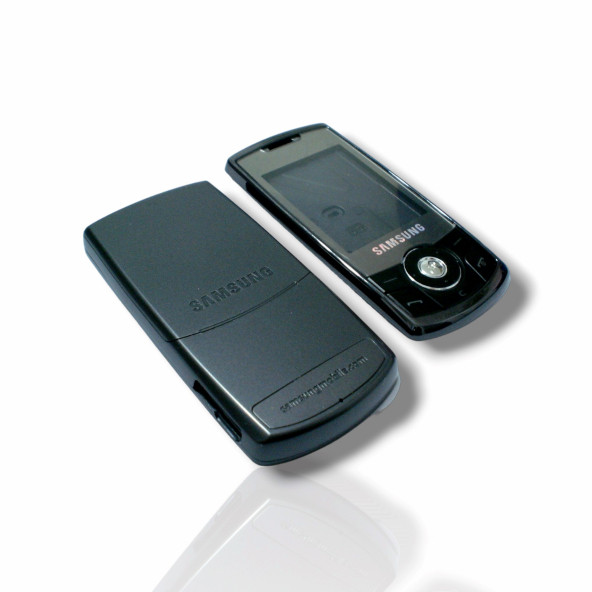 Samsung C3310 Kasa Samsung Galaxy C3310 Uyumlu Siyah Renk Orta Kasa Ön Arka Kapak Tuş Takımı - 1