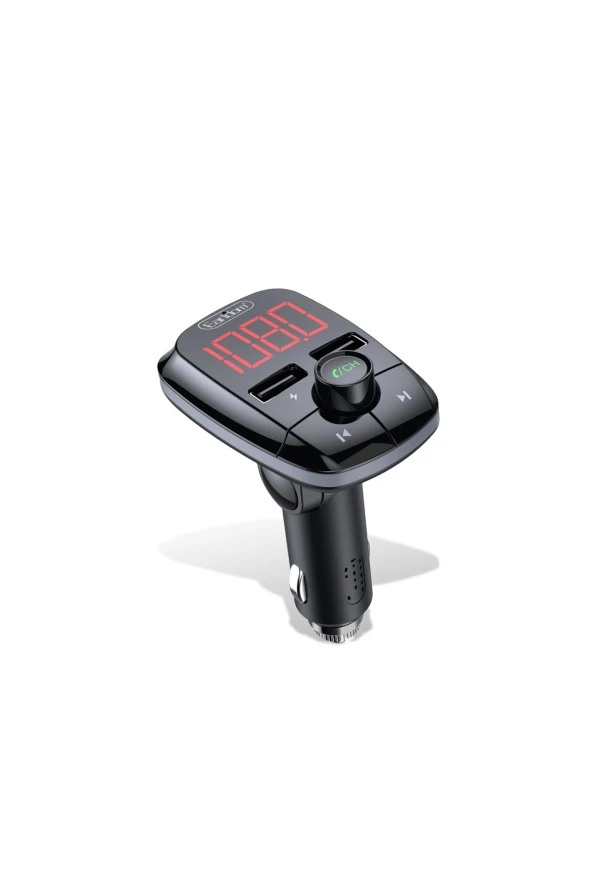 Fuchsia M55 Bluetooth USB3.0 PD Hızlı Şarj Dijital FM Transmitter