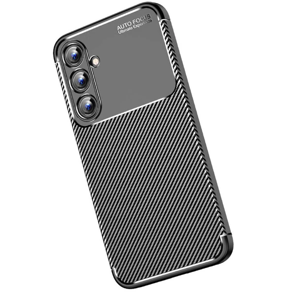 Samsung Galaxy A35 Kılıf Karbon Silikon Case Kapak - Resim 7