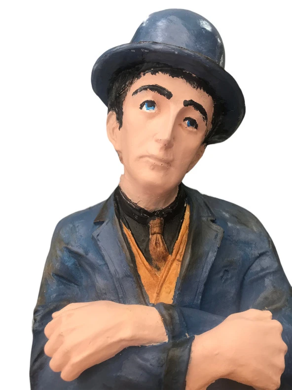 Yalnız Adam ve Köpeği Biblo Aydınlatma - Yalnızlık Senfonisi 75 cm - 2