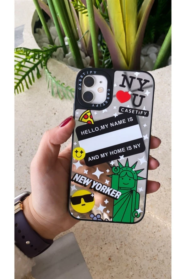 Casetify Iphone 14 Pro Uyumlu Kılıf Aynalı Baskılı Yeni Model Case