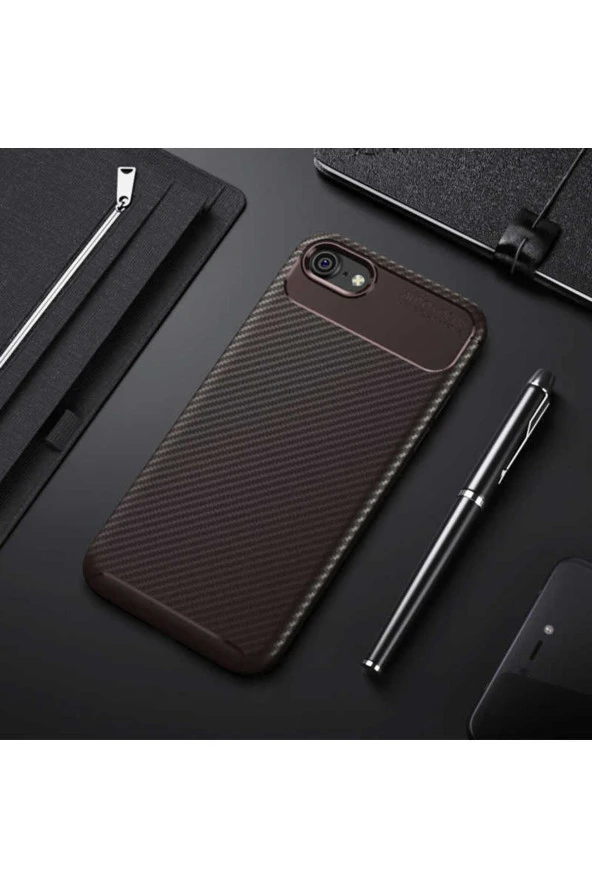 Xiaomi Mi 12 Uyumlu Karbon Fiber Desenli Silikon Koruyucu Kılıf