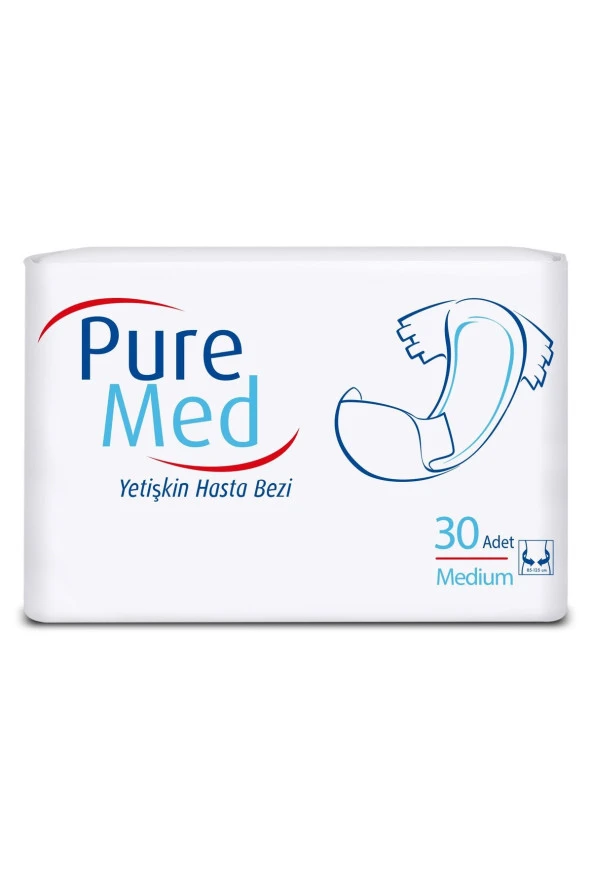 Puremed Hasta Bezi Bel Bantlı M Orta 30 Adet ürün görseli