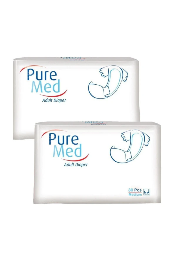 Puremed Belbantlı Yetişkin Hasta Bezi 60 Adet Medium