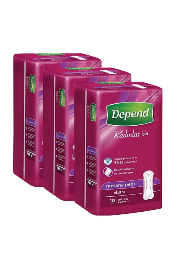 Depend Mesane Pedi Kadin Ekstra 10x3 30'lu