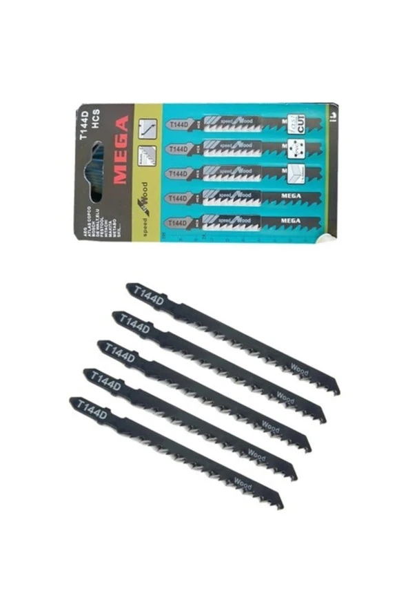 Ilhan Usta T144d Pvc Ahşap Kesme Dekopaj Testere Ucu Sunta Mdf Kesim Dekupaj Testere Uç Seti 5'li ürün görseli 1