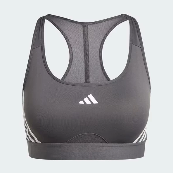 Adidas IU1708 Power Impact Train Medium-Support 3-Stripes Bra Siyah - 5