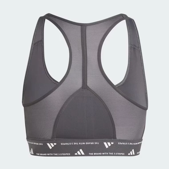 Adidas IU1708 Power Impact Train Medium-Support 3-Stripes Bra Siyah - 6