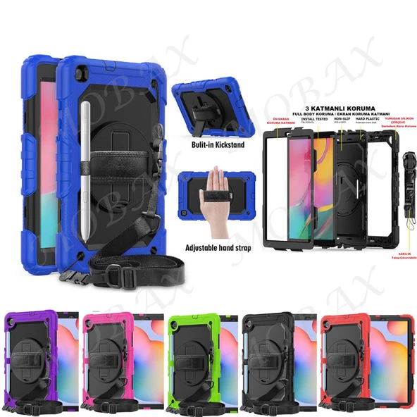 Samsung Galaxy Tab A 10.1 T510 T515 T517 Kılıf Defender Askılı Pars Case