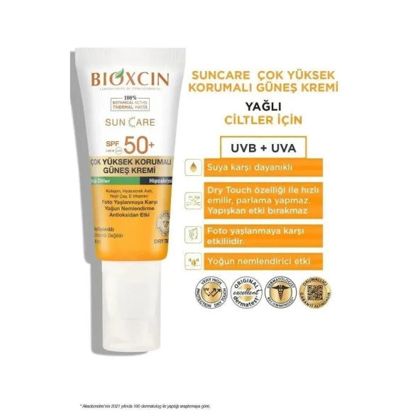 Bioxcin Care Güneş Kremi Yağlı Ciltler SPF50+ 50 ml - Resim 2