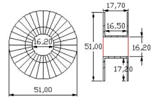 Contacall Plastik Makara Portatif Siyah Renk 51 cm - Resim 7
