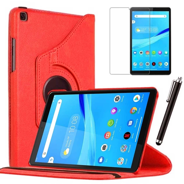 Lenovo Tab M8 8505 / 8705 Uyumlu 8 inç Kılıf Ekran Koruyucu Kalem Set - 3
