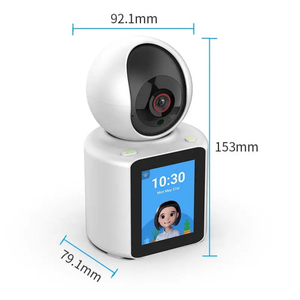 YS-15 Pon Monitörlü 5mp Ultra HD 4K Gece görüşlü iki yönlü sesli ve görüntülü Bebek Kamerası - 4