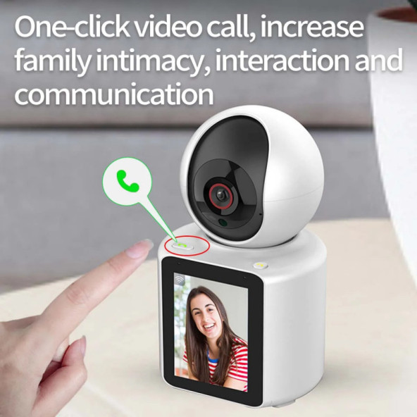 YS-15 Pon Monitörlü 5mp Ultra HD 4K Gece görüşlü iki yönlü sesli ve görüntülü Bebek Kamerası - 5