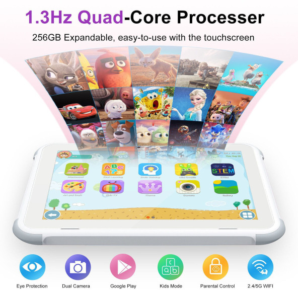 One Blue K8 4GB 16 GB 8'' Tablet Çift Simli 32GB Hafıza Kartı Hediyeli - 3