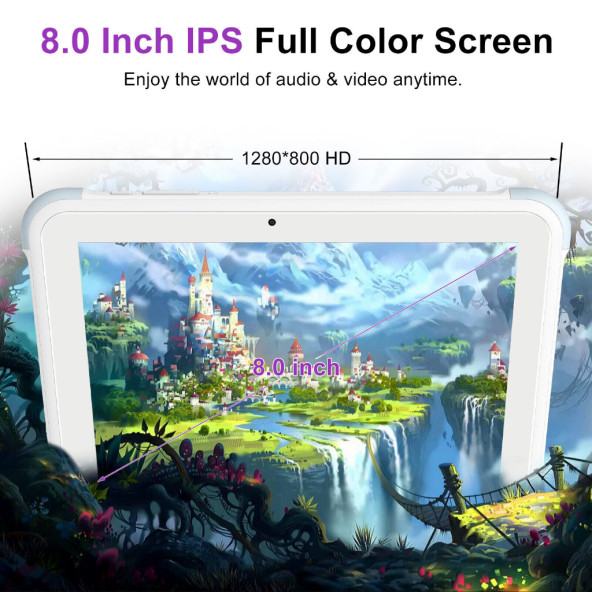 One Blue K8 4GB 16 GB 8'' Tablet Çift Simli 32GB Hafıza Kartı Hediyeli - 9