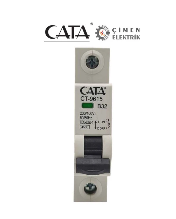 CATA CT 9615 1X32A 4.5kA B Tipi Otomatik Sigorta