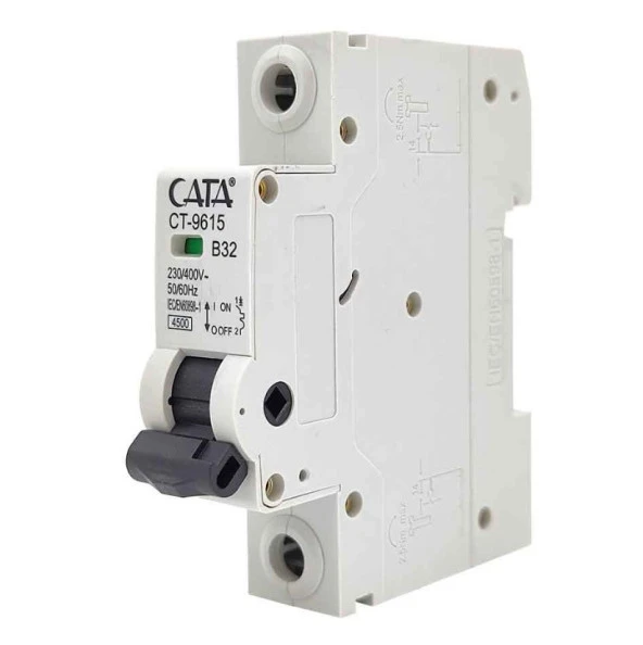 CATA CT 9615 1X32A 4.5kA B Tipi Otomatik Sigorta