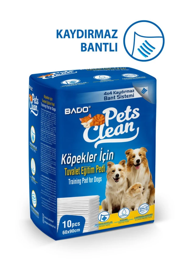 Pets Clean 60x90 Cm Kedi Köpek Çiş Pedi 10 Adet