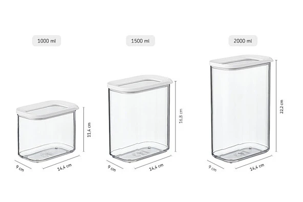 Mepal Modula Saklama Kabı 1500 Ml - Resim 3