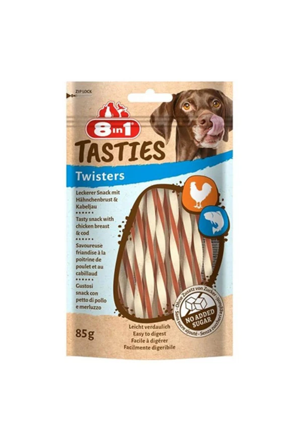 Tasties Twisters Tavuklu Balıklı Burgu Köpek Ödülü 85 gr