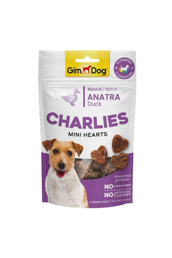 Charlies Mini Hearts Ördekli Köpek Ödülü 70gr