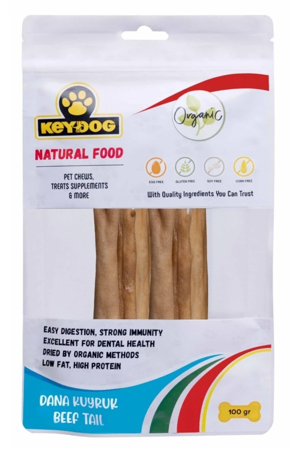Keydog Natural Food Dana Kuyruk Köpek Ödül 100 Gr
