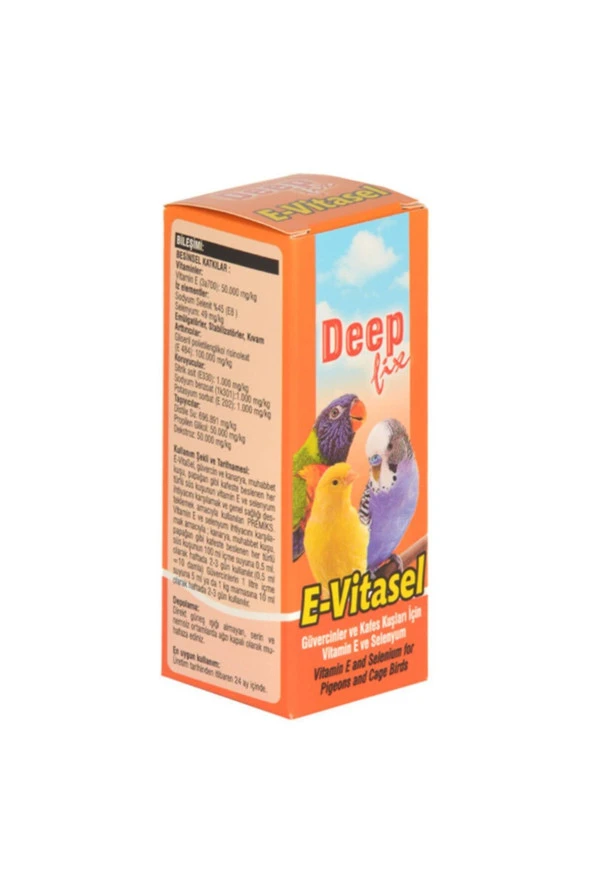 E-vitasel 30 Ml Kuş E Vitamini-selenyum