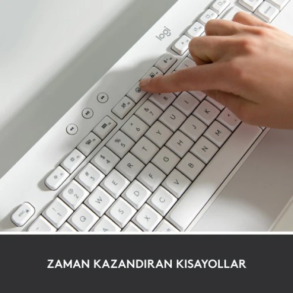 Logitech Signature K650 Tam Boyutlu Kablosuz Türkçe Q Klavye - Beyaz - 3