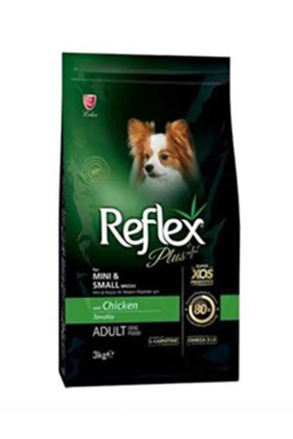 Reflex Plus Tavuklu Mini Adult köpek maması-3 Kg