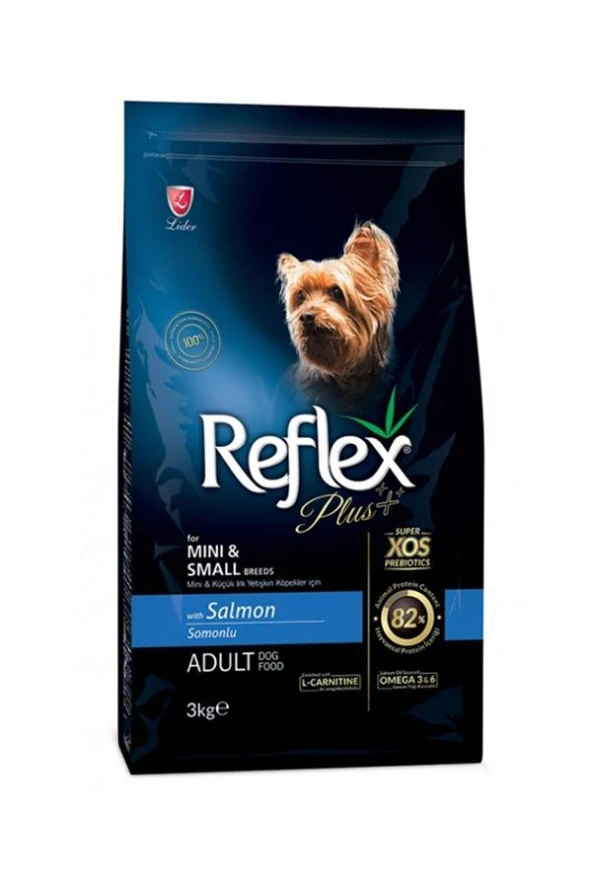 Reflex Plus Somonlu Mini Irk  Köpek Maması-3 Kg