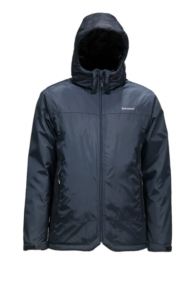 Erkek Kapitone Kapüşonlu iç Cepli Lacivert Mont