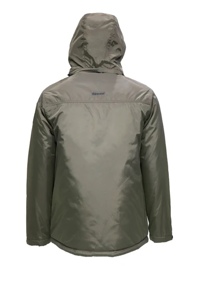 Erkek Kapitone Kapüşonlu iç Cepli Haki Mont - 2