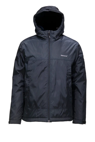 Erkek Kapitone Kapüşonlu içi Peluş Lacivert Mont