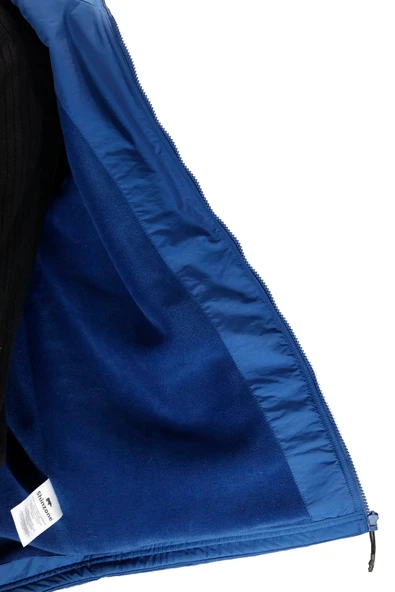 Erkek Kapitone Kapüşonlu içi Peluşlu İndigo Mont - 3