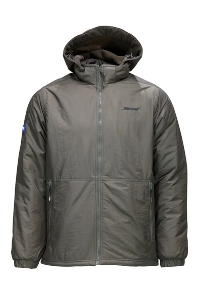 Erkek Kapitone Kapüşonlu içi Peluşlu Haki Mont ürün görseli 1