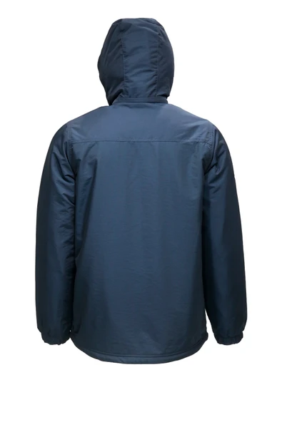 Erkek Kapitone Kapüşonlu içi Peluşlu Lacivert Mont - 3